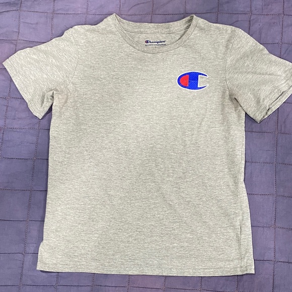 4/$10 Champion Kids Heather Gray Tee with Logo - Picture 1 of 3